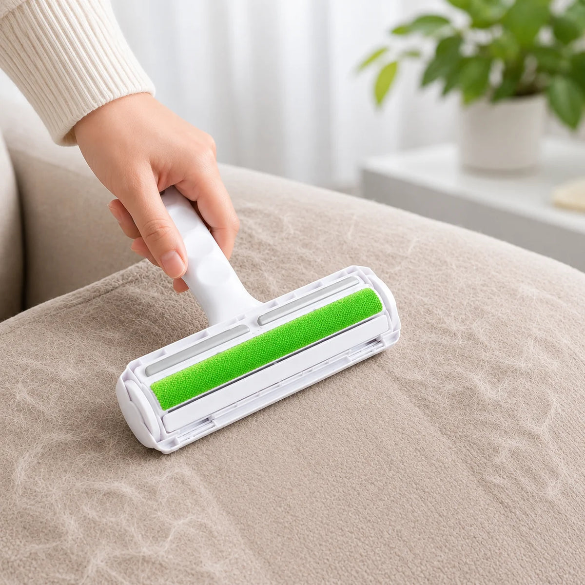 Reusable Two-Way Pet Hair Remover Roller | Double-Sided Lint & Fur Cleaning Roller