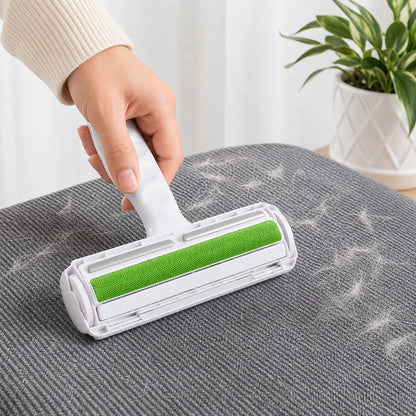 Reusable Two-Way Pet Hair Remover Roller | Double-Sided Lint & Fur Cleaning Roller